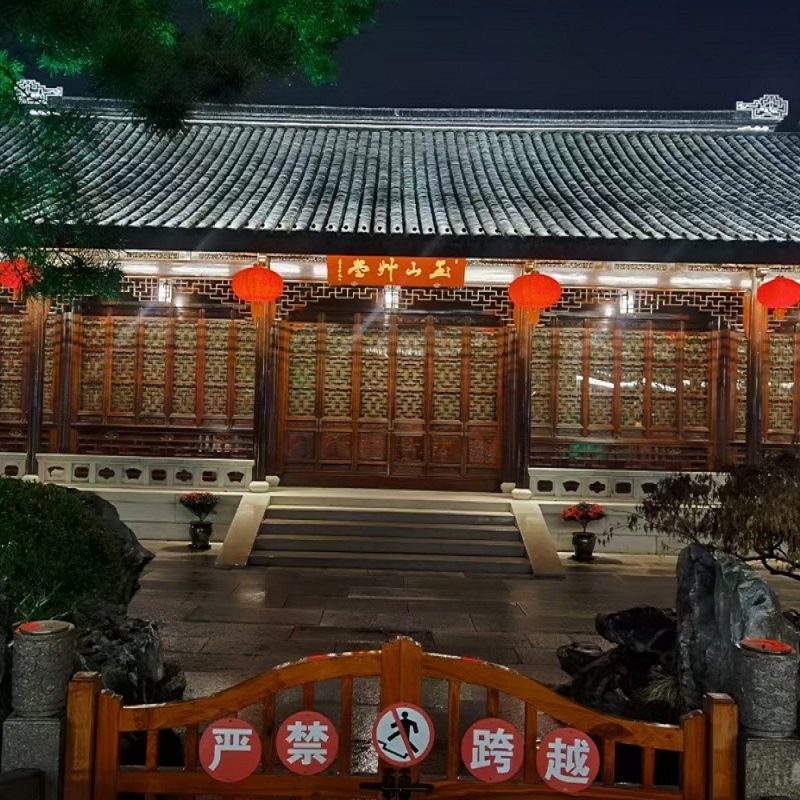 玉山草堂亮化工程：燈光為歷史增色，為古建筑添彩